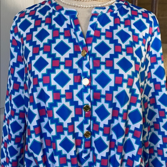 Preppy Tracy Negoshian Pom Pom Tiana dress NWT L - Picture 2 of 8